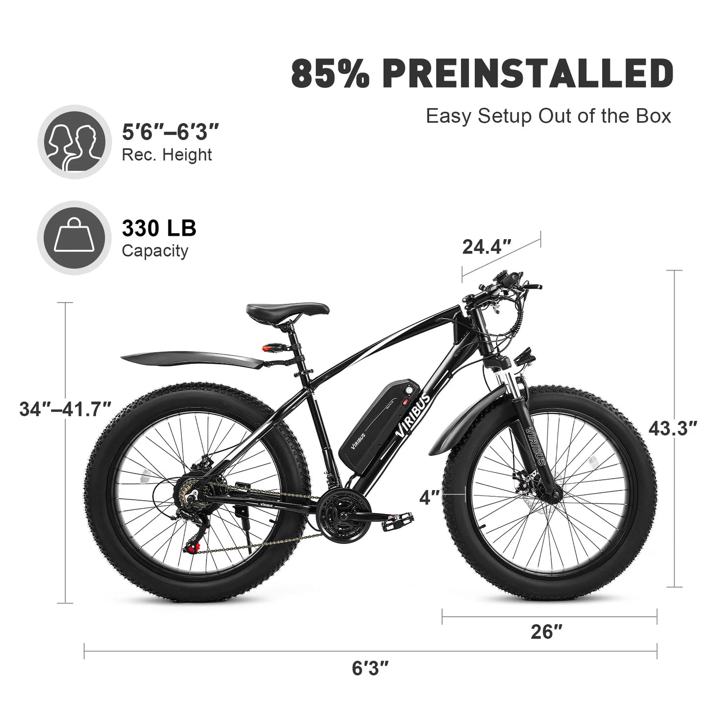 500W Fat Tire eBike