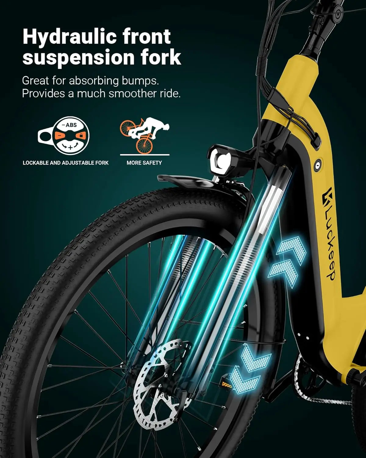 LUCKEEP X26 26" City Commuter Electric Bike