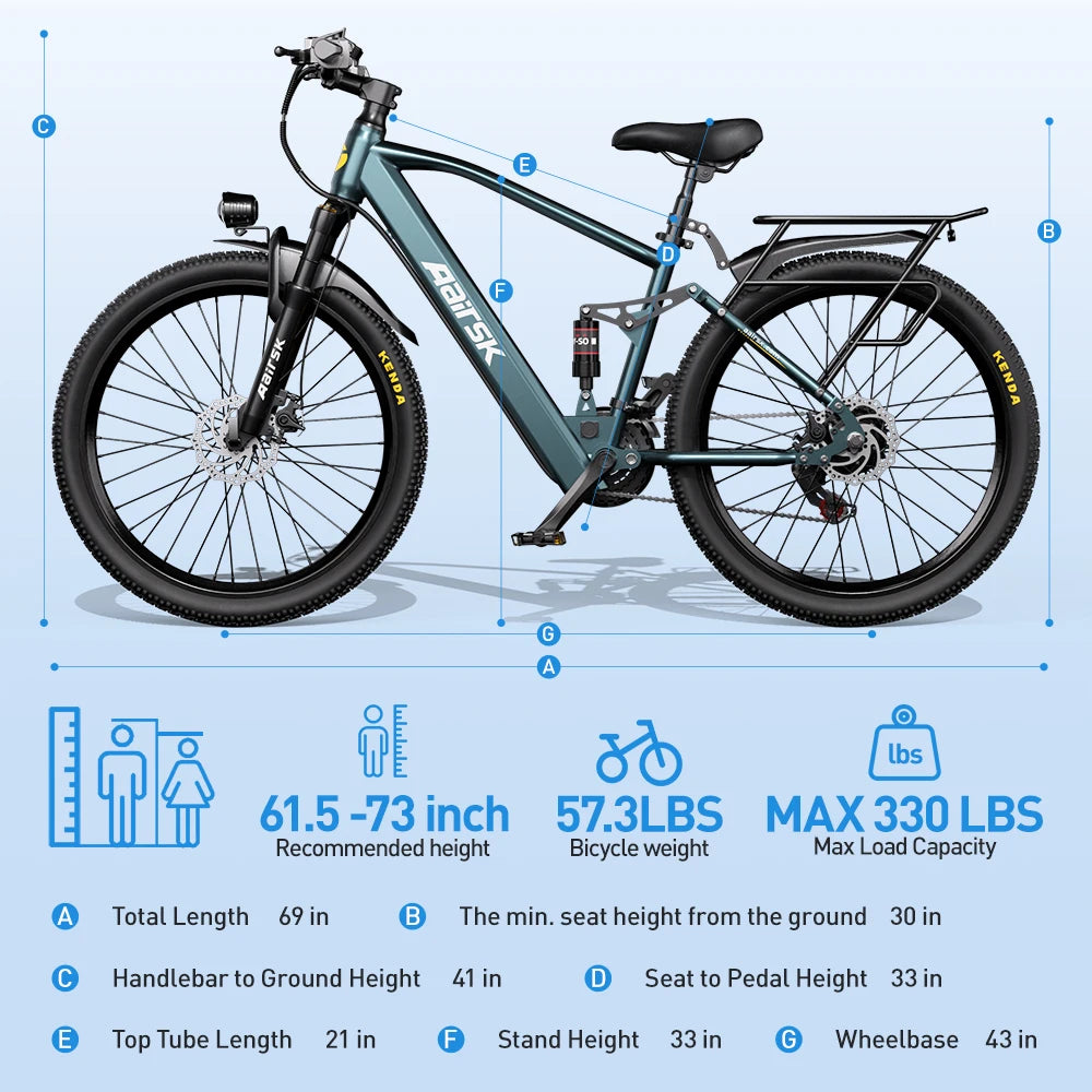 400w 36v 13AH  City Electric Bike