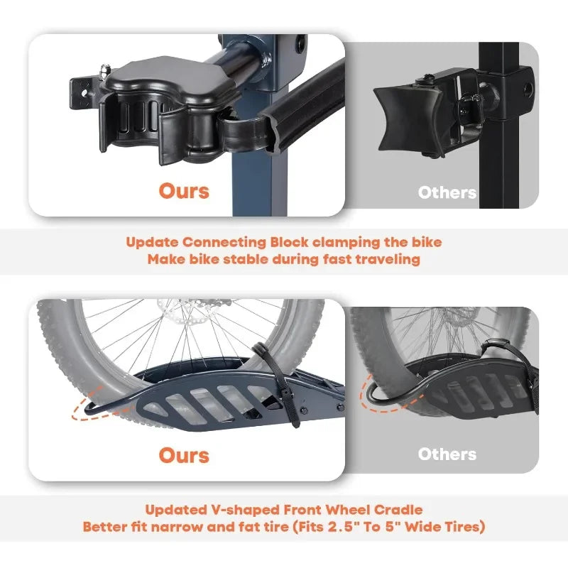 2 E-Bike Rack with Ramp