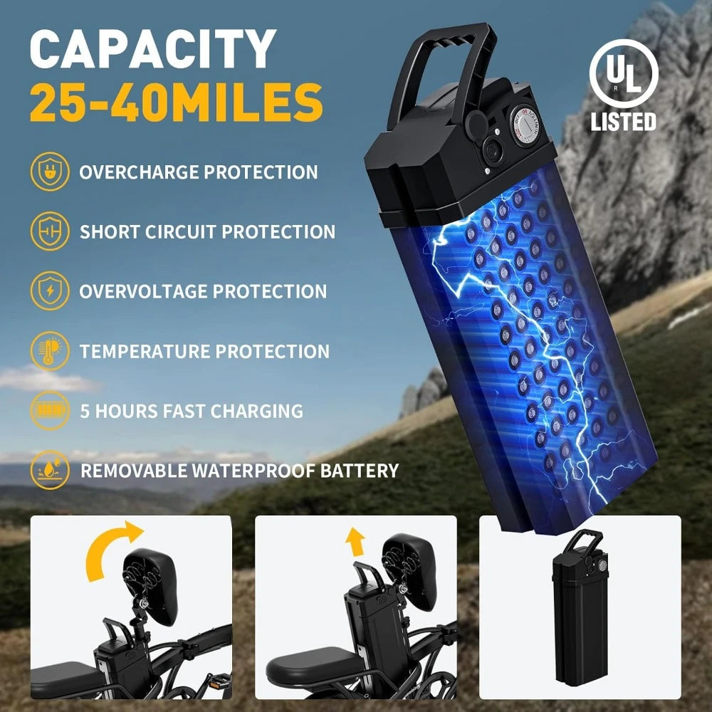20mph Speed 36V Folding eBike