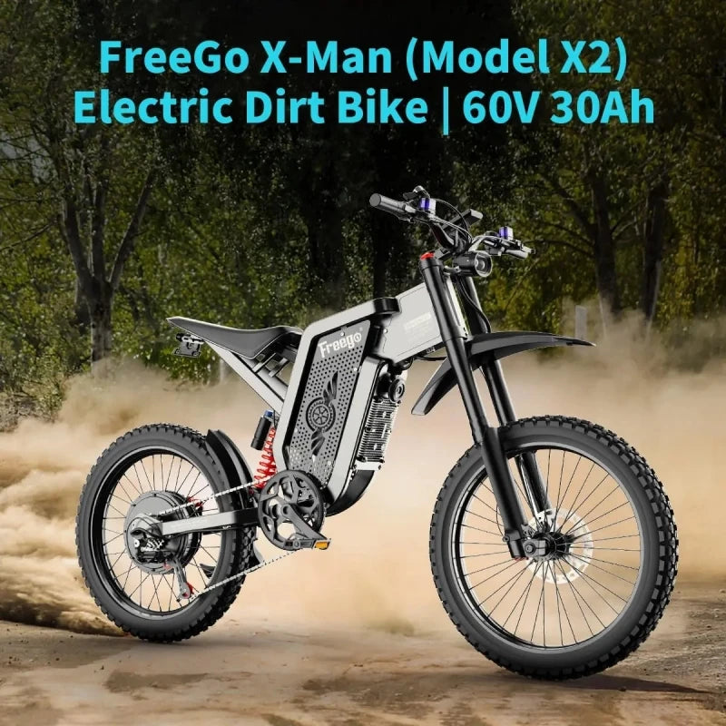6000W 60V 30AH Full Suspension Shock eBike