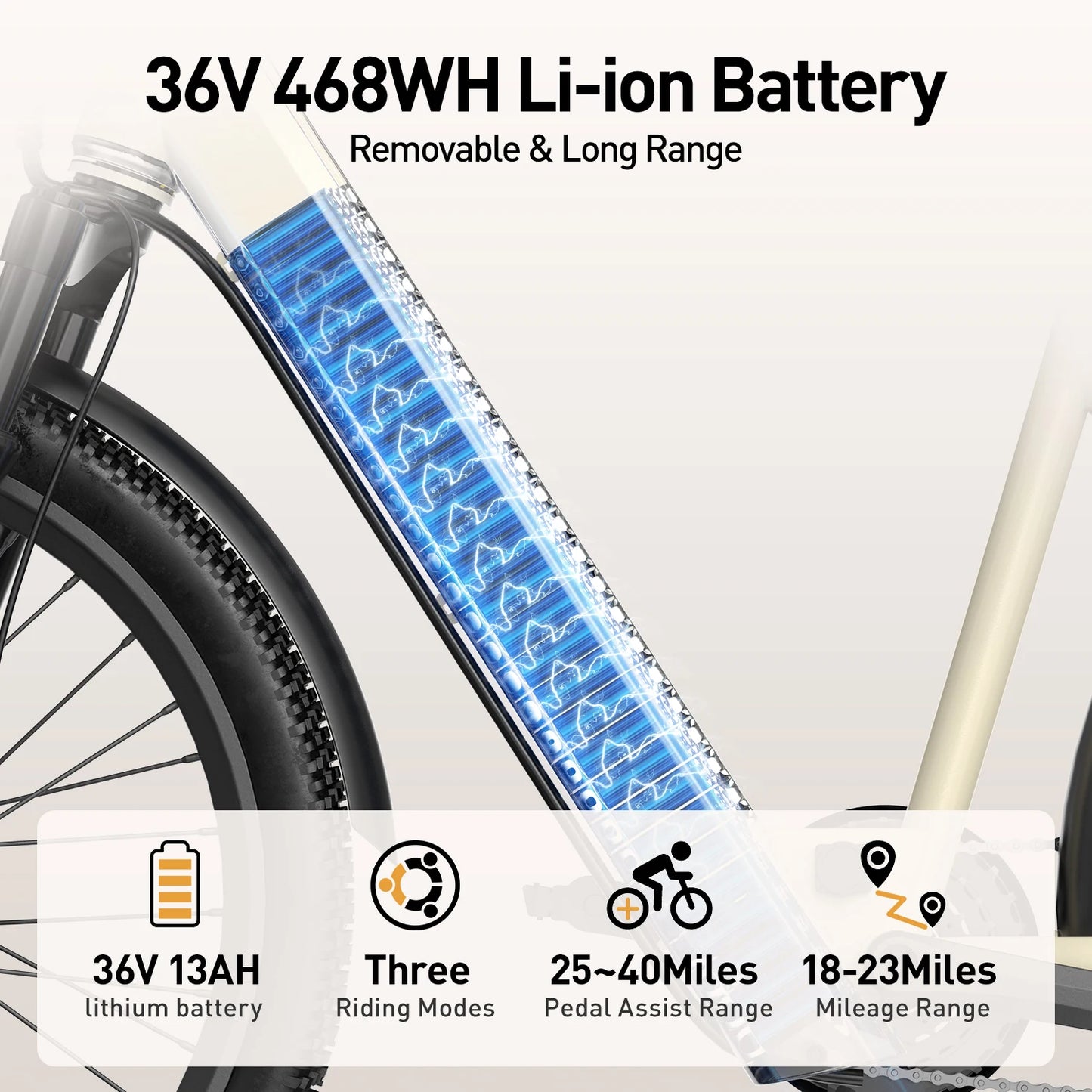 26'' Electric City Bike