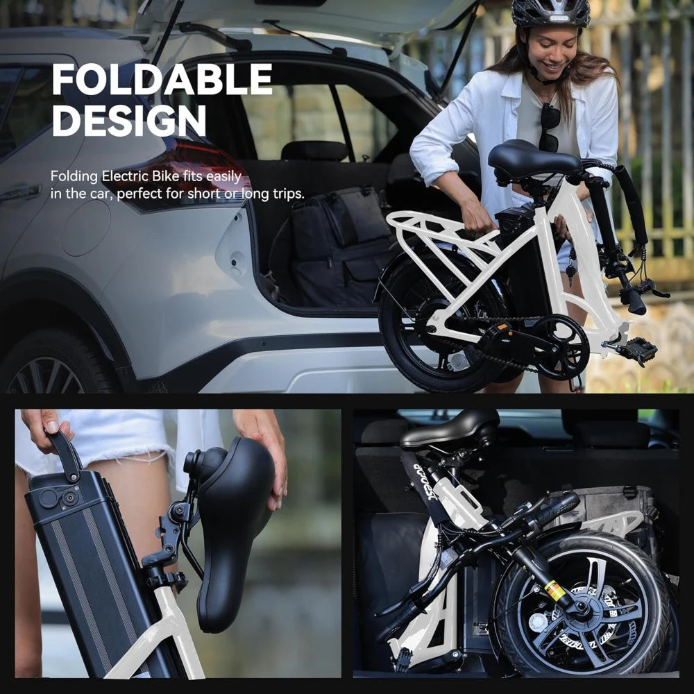 20MPH Peak 500W Folding Ebike
