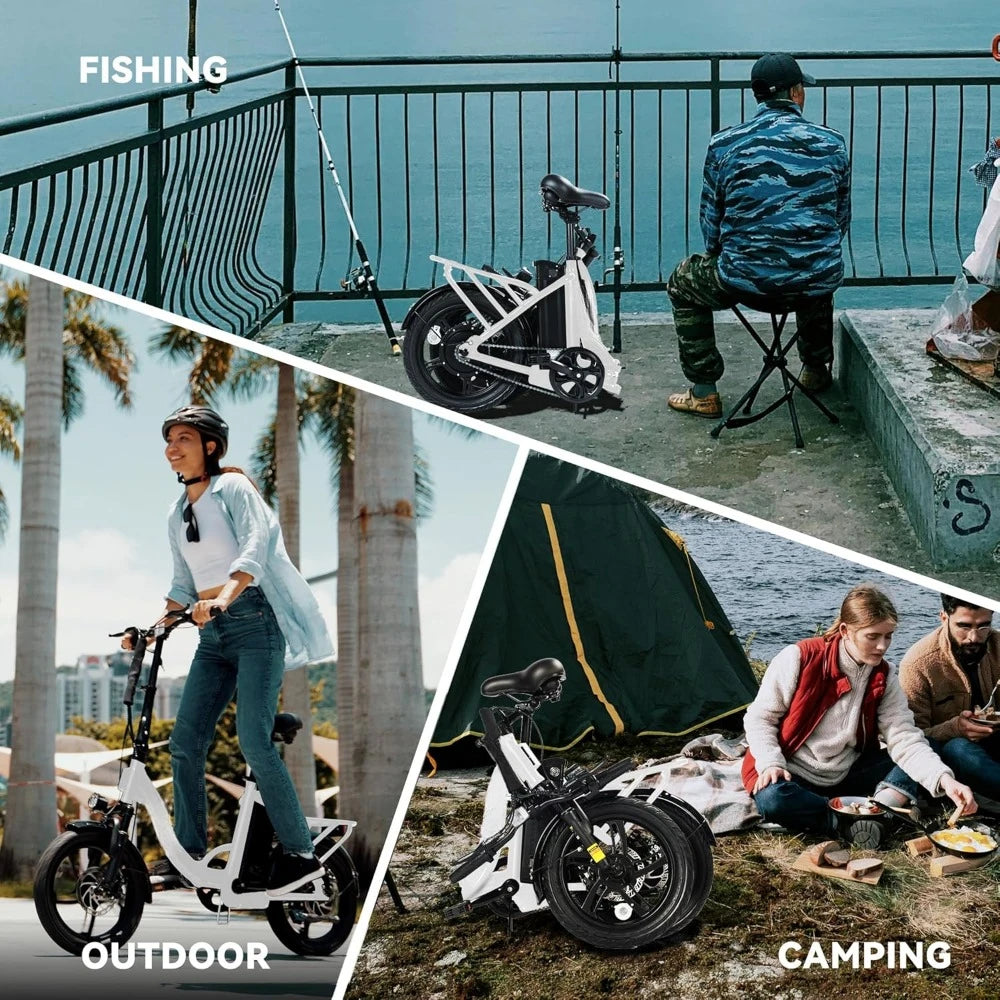 20MPH Peak 500W Folding Ebike
