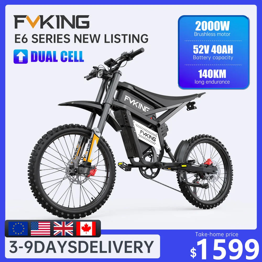 FVKING E6 Adult Electric Bike