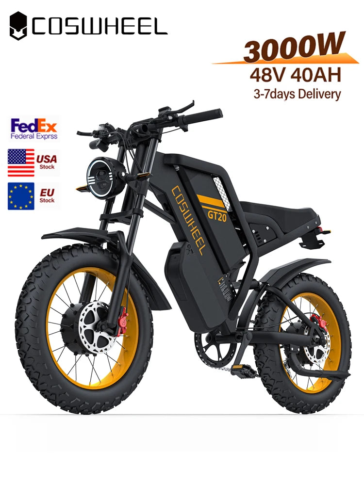 Coswheel GT20 Pro 1500/3000W Electric Bike