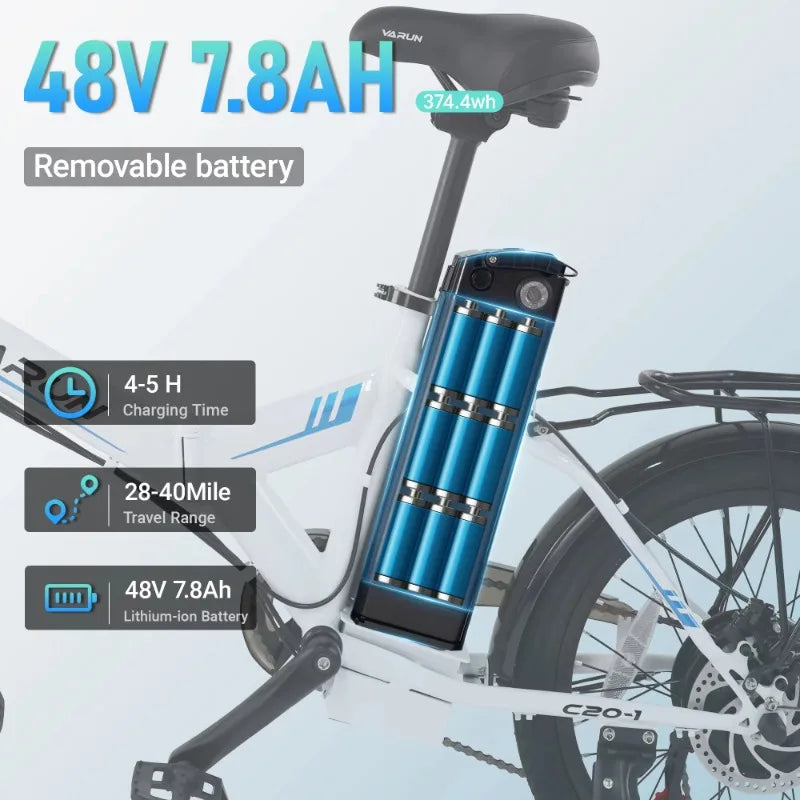 500-Watt Folding Electric Bike