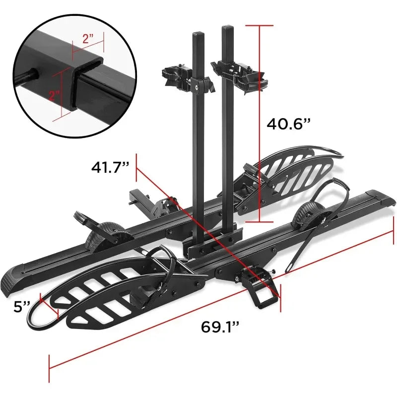 200 LBS. Hitch Mount Ebike Rack